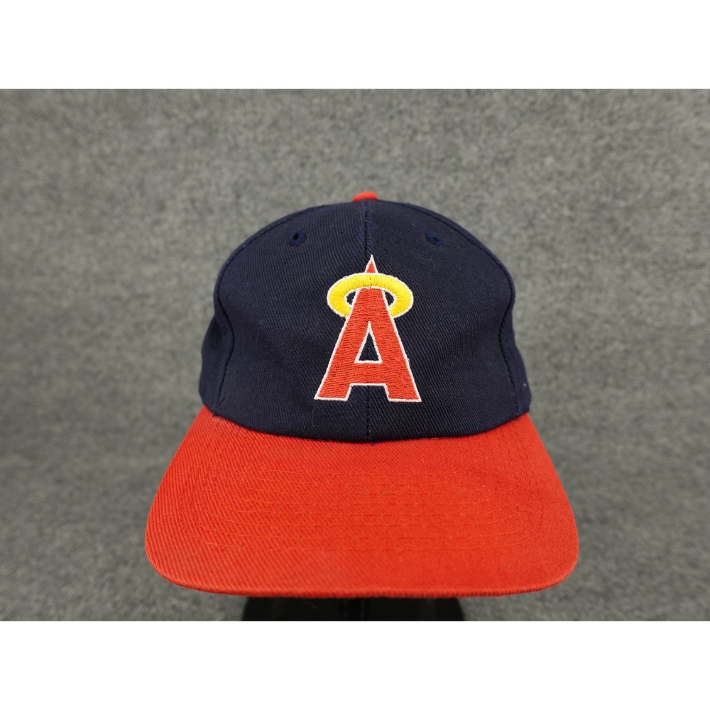 Twins Enterprise California Angels Hat Mens OSFA Navy Red Vintage Snapback